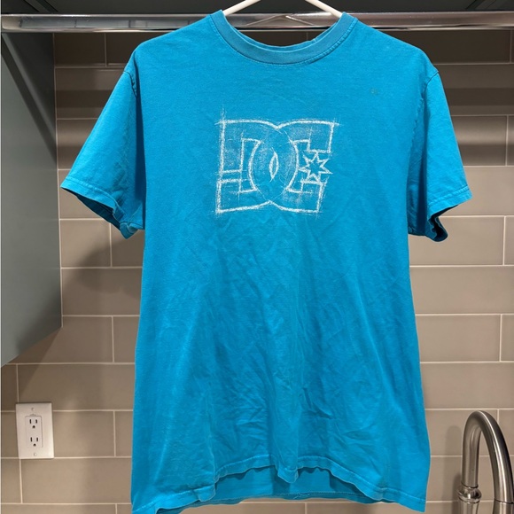 Y2K DC Skate Tee Teal Size M - Picture 1 of 9